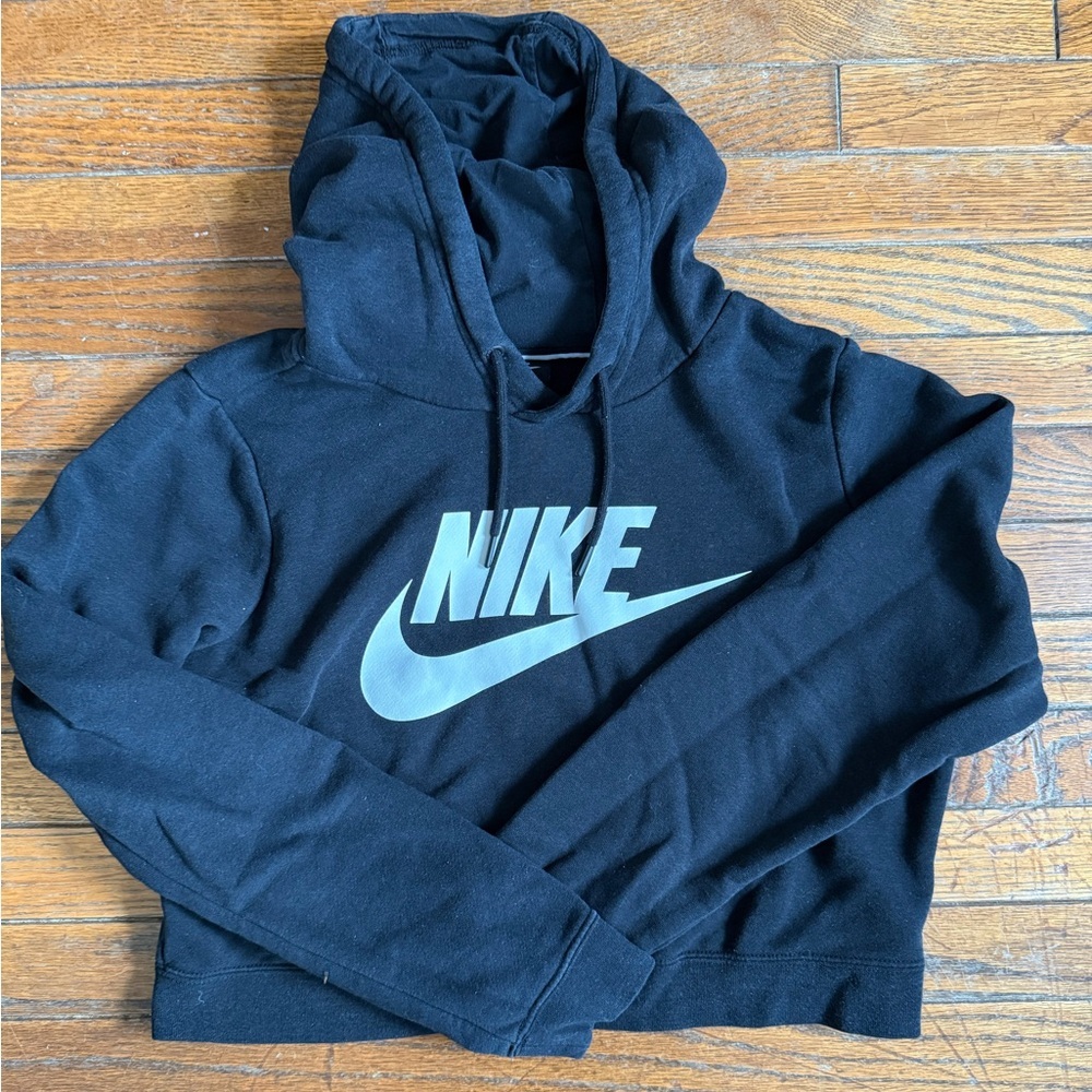 Nike Black Hoodie with Logo